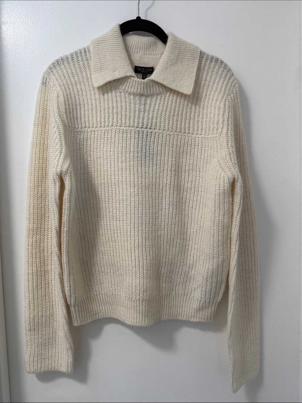 Rag & Bone | Madix Wool & Alpaca Polo Sweater - Picture 6 of 9